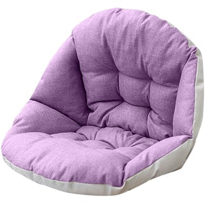 Hängesessel Kissen Sitzauflage für Hängekorb Sitzkissen Soft Polster Auflage für Polyrattan & Rattan Hängeschaukel Rückenkissen für Hängesitz Indoor & Outdoor Dekokissen (Lila)