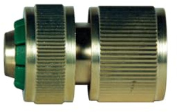 Enchufe - enchufe rápido de latón para manguera de 1/2, ideal para conexiones eficientes y duraderas en sistemas de riego y jardín.