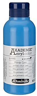 Schmincke AKADEMIE Acryl color Primär Cyan 250 ml, 23 446 027