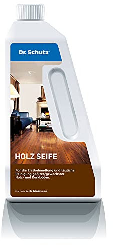 Dr. Schutz Holzseife 750 ml | Reinigung & Pflege für geölte Holzböden | 2-in-1-Wischpflege für schönes Parkett