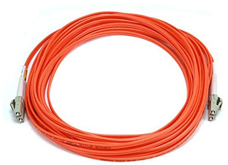 Monoprice 106352 - Cavo in fibra ottica duplex multimodale, LC/LC, 10 metri, colore: Arancione