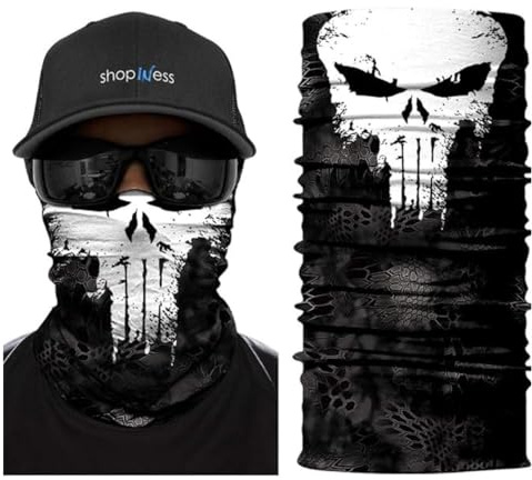 ShopINess Cache-cou Unisexe Multifonctionnel Foulard Multifonctions Bandana Tubulaire pour Sports, Fêtes, Halloween, Carnaval, Personnages de Films et Super-héros Alien