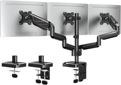 ELIVED Triple Monitor Arms for 13-27 inch Screen, for Surround Viewing