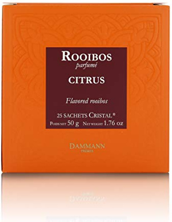 Dammann Rooibos Citrus - Tisane Rooibos au citron, 25 sachets cristal - Dammann Frères