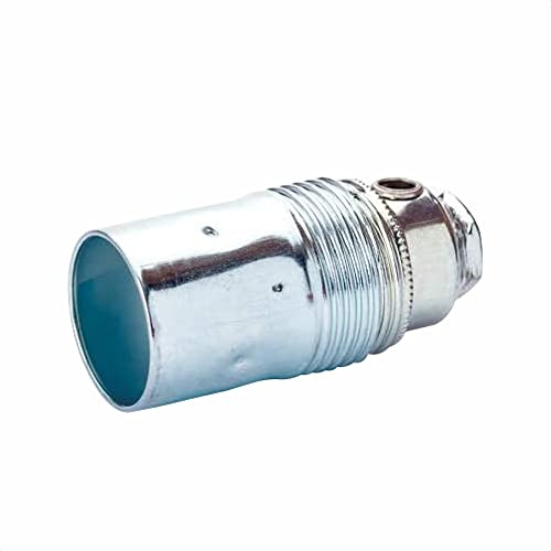 ORION LIGHTSTYLE E14 verzinkte Lampenfassung mit seitlichem Loch für Kabelleinführung in Silber
