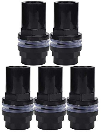 OKBY PVC Aquarium Water Pipe Connector - 5Pcs/set Joint Straight Tube Aquarium Hose Adapter Aquarium Fittings Hose Connectors Fish Tank Accessories (25mm)