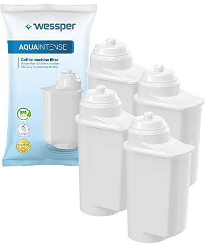 Wessper Ersatz Filter für Siemens EQ6 EQ7 EQ500 EQ Series Wasserfilter Kaffeevollautomat Kompatibel mit Brita Siemens Intenza TZ70003 Kaffeevollautomaten Wasserfilter 4er Pack Wasser Filter