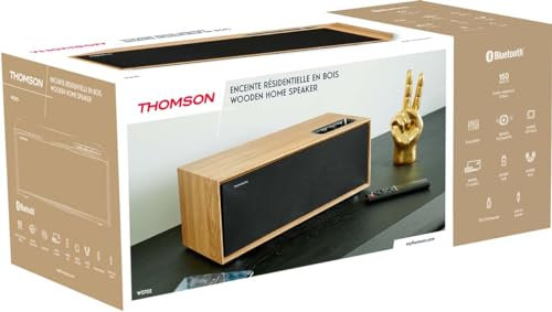 Enceinte résidentielle en bois - THOMSON - WS702 - Bluetooth 5.0, 150W, RCA, TV Audio, USB, AUX-IN