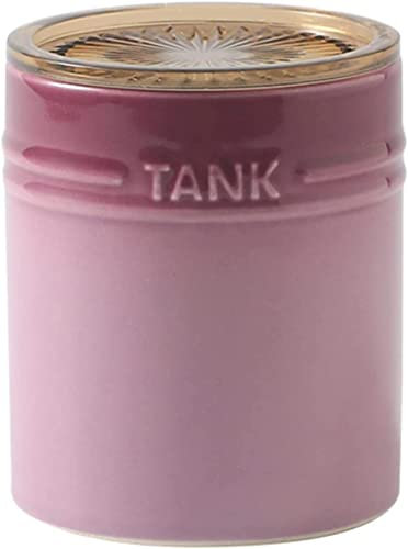 Sucrier en céramique, pot à épices, sucrier en céramique dégradé avec couvercle, sucrier solide avec cuillère, pot à épices en porcelaine rouge 400 ml/14 oz (couleur : rouge) (couleur : rouge, taille