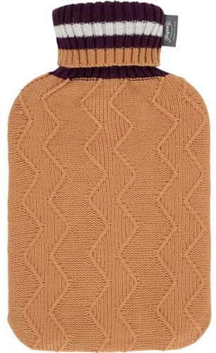 fashy Wärmflasche mit Strickbezug, 2,0L, orange