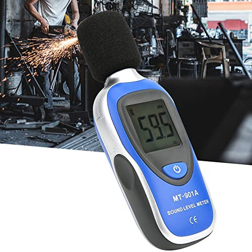 LCD-Digital-Schallpegelmesser, Geräuschdetektor, Tester, Daten-Dezibel-Messung, Tragbar, 30–130 DB