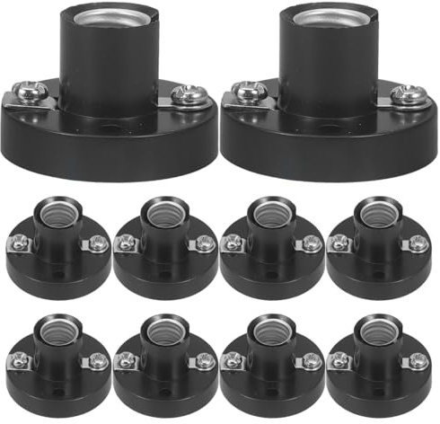 Veemoon 10pièces Douille Petite Ampoule Support Lampe Socket Résistant Pour Expériences Physique Et Circuit Électrique