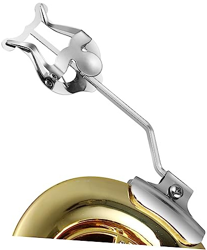 ibasenice 2stücke Trumpet Lyre Notenhalter Für Trompete Und Posaune Verstellbarer Notenclip Aus Vernickeltem Für Marching Bands Und Musikinstrumente Leicht Und Tragbar