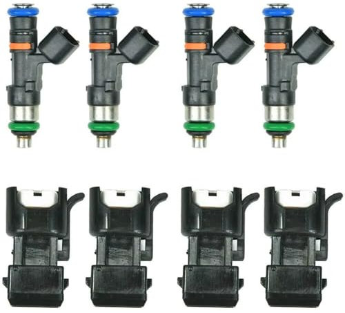 Auto Einspritzdüse Für VW für Golf für Jetta für 0280158117 Autoteile 4X Einspritzdüsen mit Vier Zubehörteilen 52lb 550cc Einspritzventil