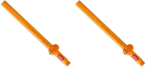 LEGAMI - Gelschreiber mit dekorativem Tier - Lovely Friends, Tiger-Thema, nicht rollend, orange Tinte, entfernbares und wieder kombinierbares Tier, 0,5 mm Spitze (Packung mit 2)