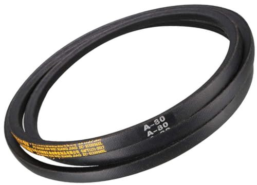 TA-VIGOR A-80 V-Belt 80 Inner Length 13mm Width 8mm Thickness, Rubber Drive V-Belt for Power Transmission, Replacement A-Section V-Belt for Automotive, Industrial and Agricultural Equipment