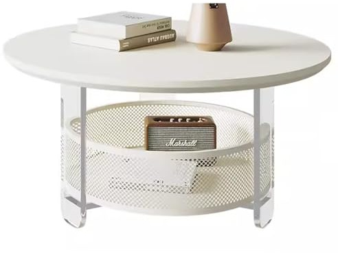 Acryl-Beistelltisch, Couchtisch, Satztisch-Set aus transparentem Acryl, 2 Verschiedene Größen(XL)