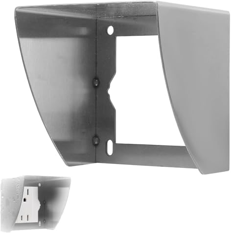 Couvercle De Protection Étanche Inoxydable,Cache Interrupteur Inoxydable,Protection Prise Electrique Exterieur,Prise De Courant Exterieur Etanche,Pour L'extérieur, La Salle De Bain, La Cuisine