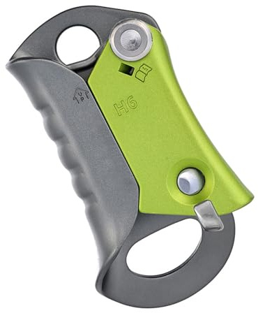 HVRFJXI Ascendeur de corde sans poignée à usage multiple pour escalade, sauvetage, aventure en plein air avec construction légère en aluminium