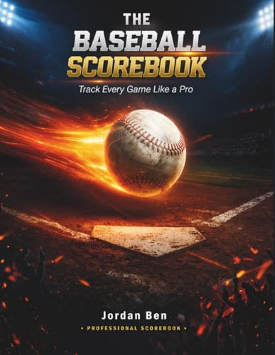 The Baseball Scorebook: Professional Scorecards for Fans and Coaches | more than 130 Premium Scoring Sheets | Large 8.5 x 11 Inch Format with Pitching & Catching Stats