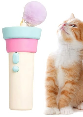 Smart Kitty Gadget - Puntero láser automóvil, bola rodante sensible al tacto | Juego de juego interior para gatitos, dispositivo de ejercicio interior atractivo, equipo de actividad en solitario entre