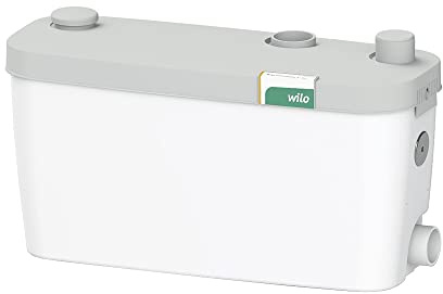 Wilo 4191680 HiDrainlift 3-37 Station de Relevage des Eaux Usées - Petite Station de Relevage pour Eaux Chargées pour l'Installation sur Sol - Blanc
