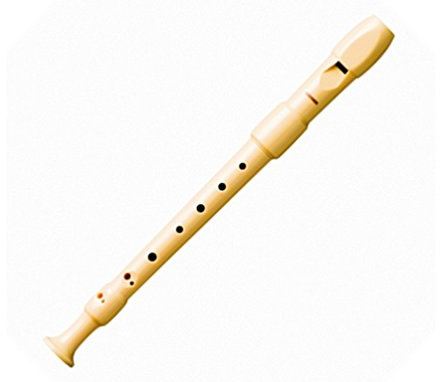 FLAUTA DULCE SOPRANO - Hohner (9517) Plastico (Barroca) (2 Piezas) Color Marfil (Funda Burdeos)