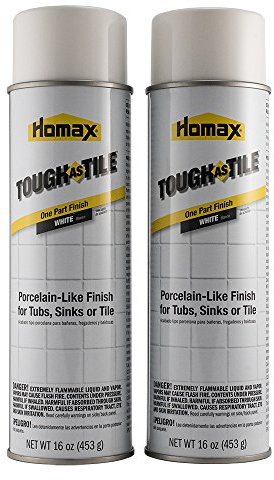 Homax 3157 Tough As Tile Epoxy Enamel Spray Paint, 32 Oz, White