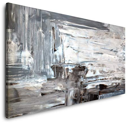 Abstrakt auf Papier 120x 60cm Panorama Leinwand Bild XXL Format Wandbilder Wohnzimmer Wohnung Deko Kunstdrucke