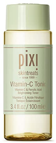 Pixi Beauty Vitamin-C Tonic | Tonico Viso Illuminante e Lenitivo | Ravviva la Luminosità Naturale della Pelle | Con Acido Ferulico e Vitamina C | Senza Alcol | 3,4 fl oz / 100 ml