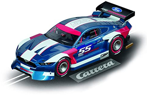 Carrera Evolution Ford Mustang GTY No.55 Rennauto | Slotcar im Maßstab 1:32 | Front- und Rücklicht | Spielzeug für Kinder ab 8 Jahren
