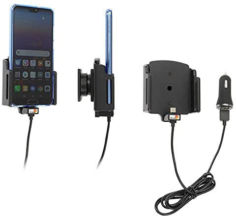 Brodit Gerätehalter 721203 | Made IN Sweden | mit Ladefunktion für Smartphones - universell einsetzbar Schwarz