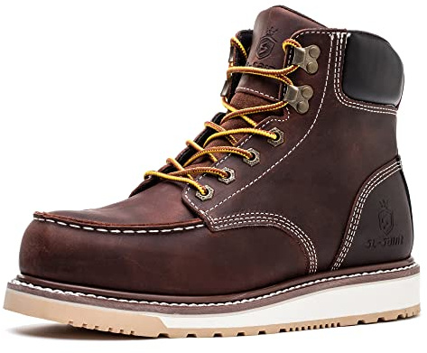 SL-Saint Imperméables Fait à La Main Souple Moc Toe Bottes Classique Welts