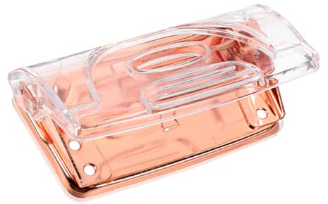 VILLCASE Locher Klein, Locher Büro, Tragbarer Acryl Papierlocher für Büro Und Zuhause, Kompakt Und Multifunktional, Ideal für DIY-Projekte Und Reisen
