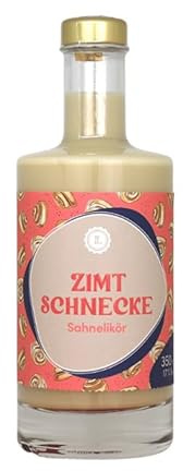 LAUX Zimtschnecken Sahnelikör - Premium Likörspezialität - Zimtig-Sahnig - Aus Hochwertigen Zutaten - Geschenk-Ideen für Frauen & Männer (17% Vol.) (1 x 0,35 l)
