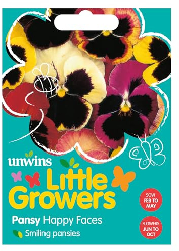 Pansy (Happy Faces), Garden Flower Seeds Grow Your Own Colourful Flowers, Attract Butterflies & Bees