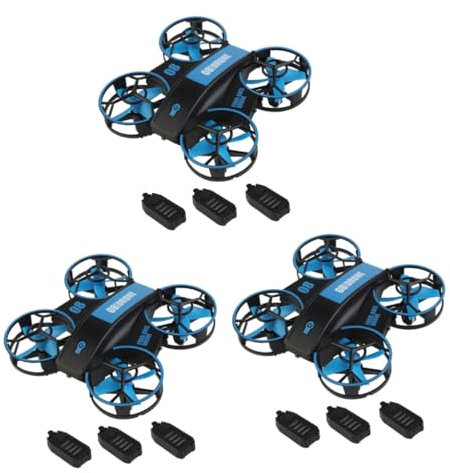 Toyvian 3St Quadcopter Mini-Drohne ferngesteuerter Hubschrauber Drohnen ferngesteuerte Drohne RC-Drohne für Erwachsene RC-Quadrocopter Mini-RC-Drohne feste Höhe Flugzeug Spielzeug