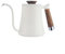 Timeless Elegance and Durability in Swan Neck Stainless Steel Gooseneck Kettle (white)