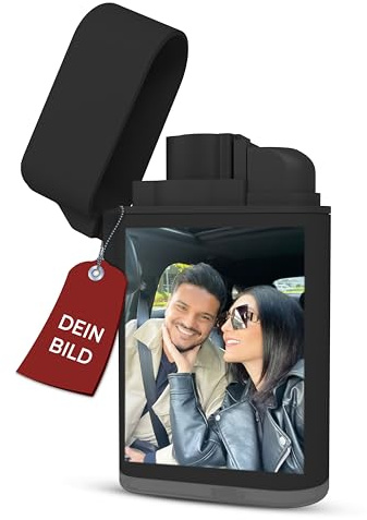 Meinearmbänder Feuerzeug personalisiert mit Gravur – Farbbild Druck – Personalisierte Geschenke für Männer & Frauen – Individuelles Geschenk, perfekt für besondere Anlässe