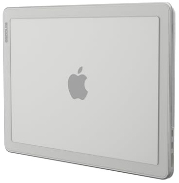 Incase Edge Hartschale mit Makrolon – MacBook Air 13 Zoll Hülle – 2025, 2024, 2023, 2022, M4, M3, M2, MacBook-Hülle, Schutzhülle, Kratzfest, gummierte Füße, transparent