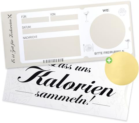 Gutschein zum selbst ausfüllen mit Rubbelsticker, Gutschein Restaurant | Hülle, Karte und Rubbelsticker, Restaurantgutschein, Essensgutschein, Restauranteinladung, personalisiertes Rubbellos