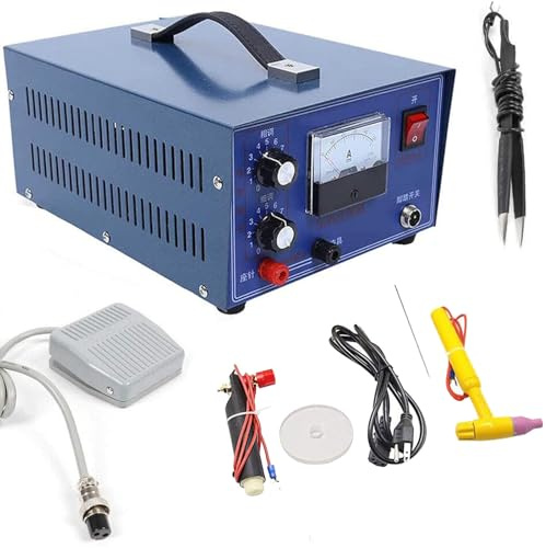 HTDRE Máquina de Soldadura para Oro, Plata y Platino, soldadora por Puntos para joyería, soldadora de Arco de argón pulsado, Kit de soldadora Permanente para joyería, 220 V