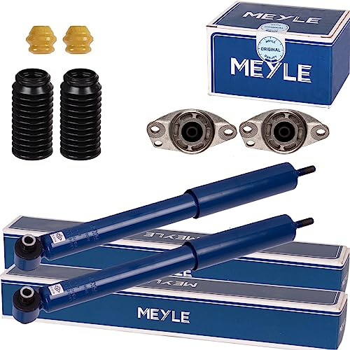 2x Meyle Stoßdämpfer + Domlager Hinterachse | passend für 5er Touring (F11) Kompatibel mit 5 Touring (F11)
