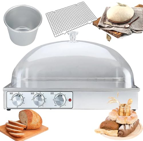 Macchina per la fermentazione del pane, umidità e temperatura regolabili, timer da 0 a 120 minuti, perfetta per cottura professionale e casalinga