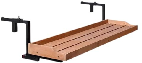 Tavolo pieghevole per ringhiera da balcone, scrivania da giardino da esterni, stabile, ideale per terrazze e balconi, design compatto e comodo