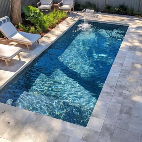 Piscina apilable | Piscina prefabricada moderna personalizada, diseño modular flexible para exteriores con tratamiento de agua opcional, sistema de chorro y marco de acero, ideal para ocio familiar