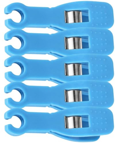 MINAOLULUS Desechables Abrazaderas Antideslizantes de Perforación Kit de 5 Pinzas de Plástico Función de Detener Sangrado para Perforar Orejas en Casa o Salón