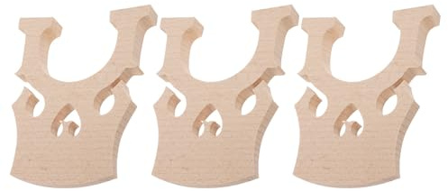 Milisten Cello Bridge Replacement Parts with Accurate Tuning and Vibrant Musical Performance 3pcs Maple Wood Material for 4/4 Full Size Cello for Teaching and Practice