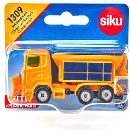 siku 1309, Camion spazzaneve e spargisale, Metallo e Plastica, Arancione, Tappo del dispositivo spargisale rimovibile