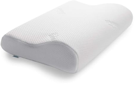 TEMPUR Original Schlafkissen Memory Foam, ergonomisches Nackenstützkissen für Seiten- und Rückenschläfer, Liegefühl fest, M (50 x 31 x 10/7 cm), Weiß